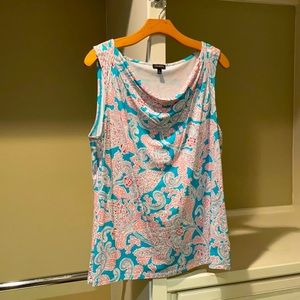 Talbots draped neck tank